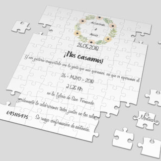 puzzle invitación